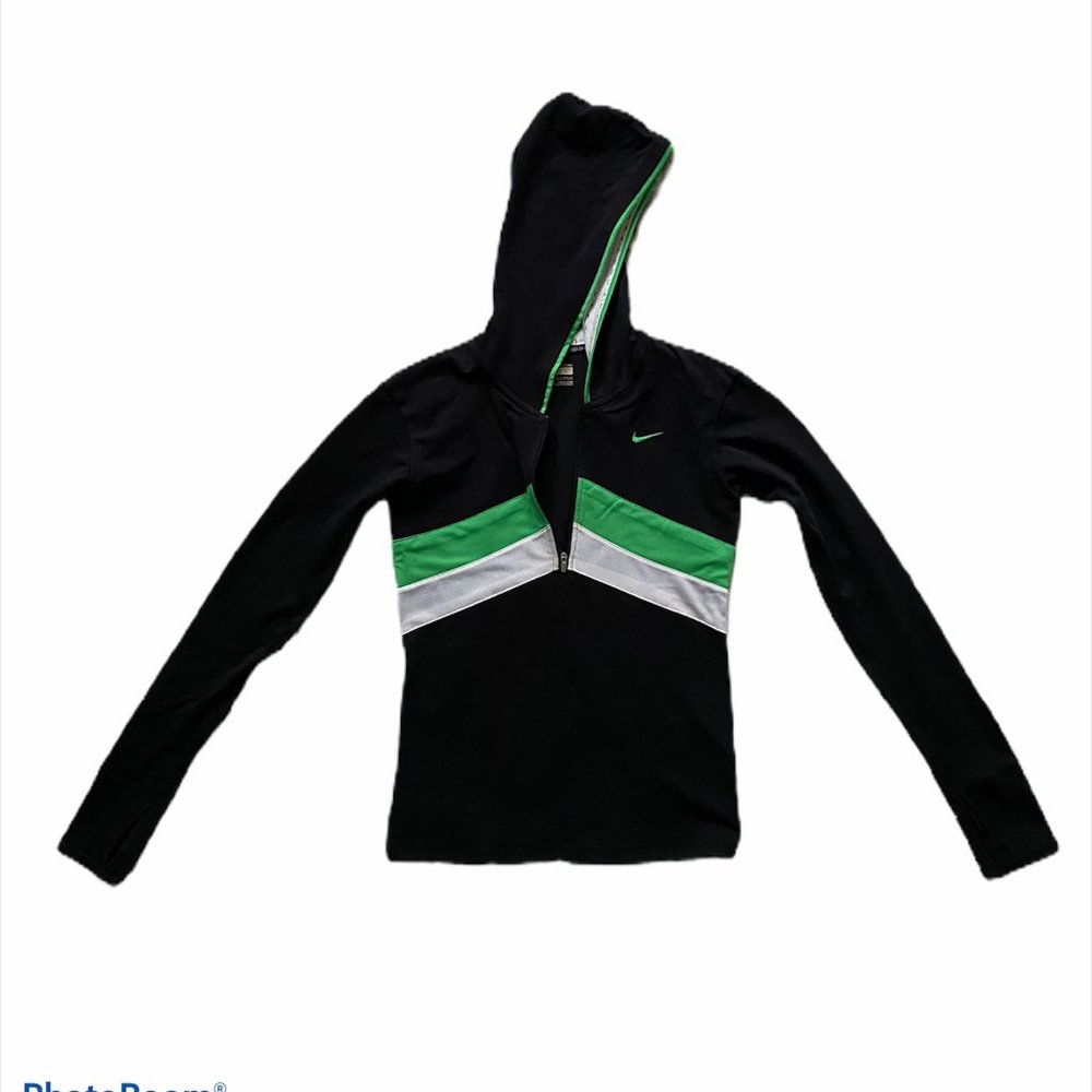 Nike Half-zip Hooded Dri-Fit Running Top Size XS